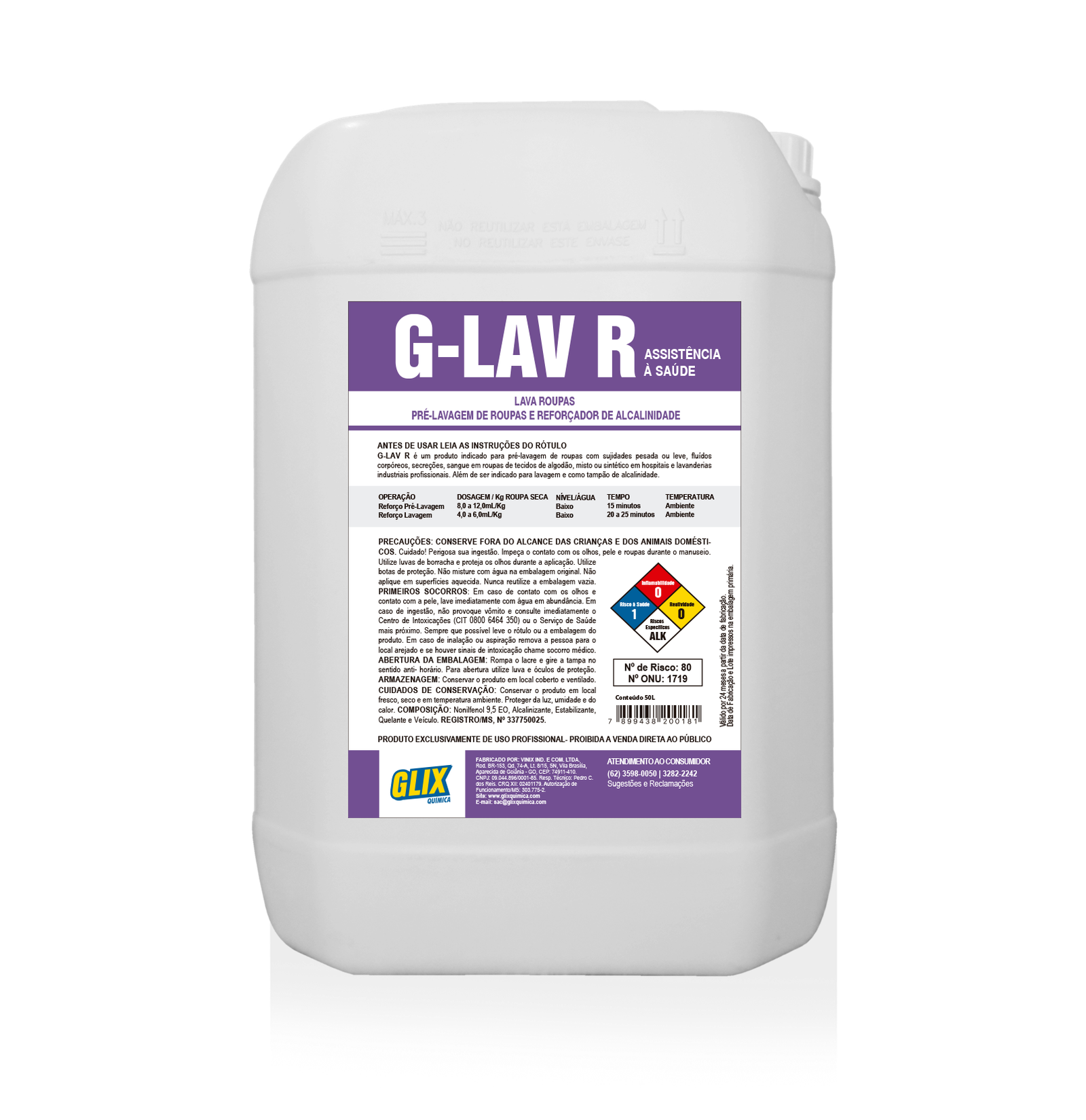 G-LAV R - Reforçador/Aditivo Alcalino